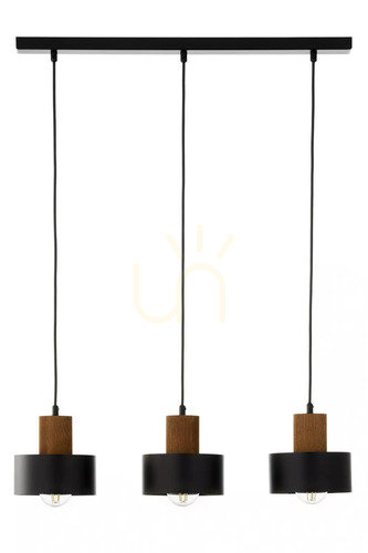 Skontrolujte Závěsné svítidlo Sigma RIF WOOD 3 černé/hnědé E27 41862