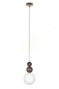 Závesné svietidlo Sigma Rona drevo tmavohnedé 12W G9 SKU 41681 small 0
