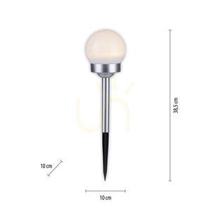 Solárna záhradná lampa PILO-SOL 19104-16-3 biela guľa, sada 3 ks small 7
