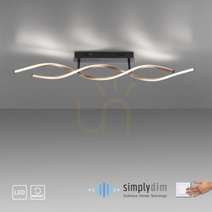 POLINA Plafond 9143-18 Black 2xLED small 11