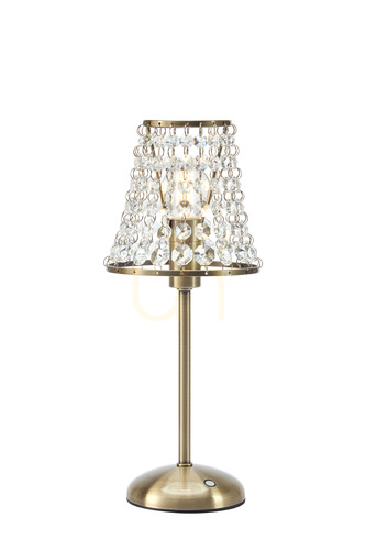 Skontrolujte Stolová lampa Markslojd Liora dobíjacia starožitná mosadz E14 LED 109125