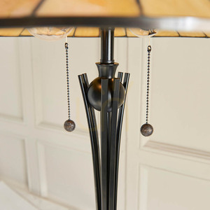Stojacia Tiffany lampa Interiors Dark Star 64041, viacfarebná, 2x E27 small 6