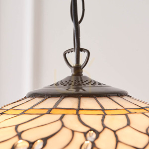 Závesné svietidlo Interiors Dragonfly Tiffany béžové 64079 small 7