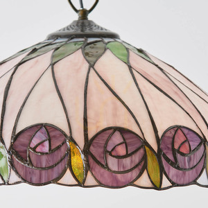 Závesná lampa Interiors Hutchinson Tiffany multicolor sklo oceľ 40 cm 64176 small 5