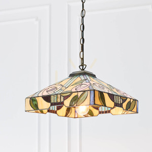 Závesné svietidlo Interiors Willow Tiffany multicolor E27 60W 64385 small 4