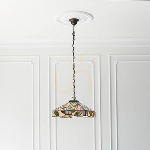 Závesné svietidlo Interiors Willow Tiffany multicolor E27 60W 64385 small 5