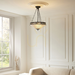 Závesné svietidlo Interiors Fargo Tiffany viacfarebné 3xE27 111870 small 2