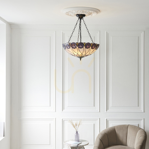 Hutchinson Tiffany závesná lampa Multicolor 111872 Interiéry. small 2