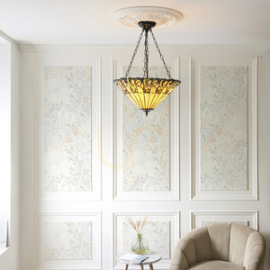 Tiffany závesná lampa Interiors Jamelia multicolor 111881 small 1