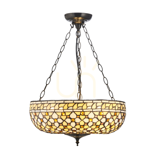 Skontrolujte Tiffany závesná lampa Interiors Mille Feux multicolor 111882