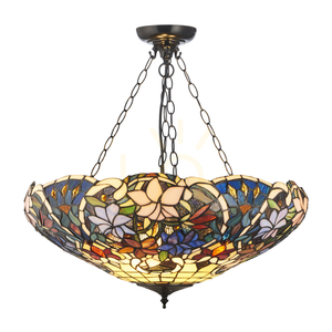 Závesné svetlo Interiors Sullivan Tiffany multicolor E27 57 cm 111887 small 0