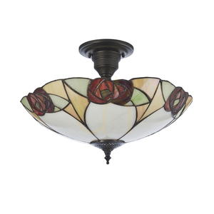 Stropné svietidlo Interiors Ingram Tiffany viacfarebné 45 cm 111907 small 6