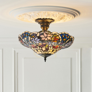 Stropné svietidlo Interiors Sullivan Tiffany multicolor 111915 small 1
