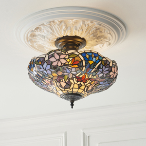 Stropné svietidlo Interiors Sullivan Tiffany multicolor 111915 small 2