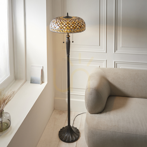 Skontrolujte Stojacia Tiffany lampa Interiors Mille Feux viacfarebná 111921