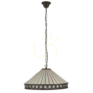 Závesné svietidlo Interiors Fargo Tiffany 3xE27 multicolor 50 cm 111961 small 1