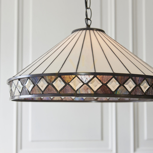 Závesné svietidlo Interiors Fargo Tiffany 3xE27 multicolor 50 cm 111961 small 6
