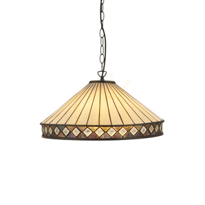 Závesné svietidlo Interiors Fargo Tiffany 3xE27 multicolor 50 cm 111961 small 0