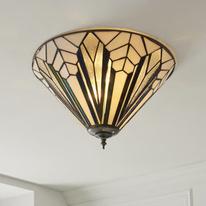 Plafón Interiors Astoria Tiffany viacfarebný sklo oceľ 40 cm 112191 small 2
