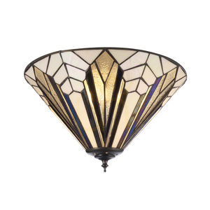 Plafón Interiors Astoria Tiffany viacfarebný sklo oceľ 40 cm 112191 small 0