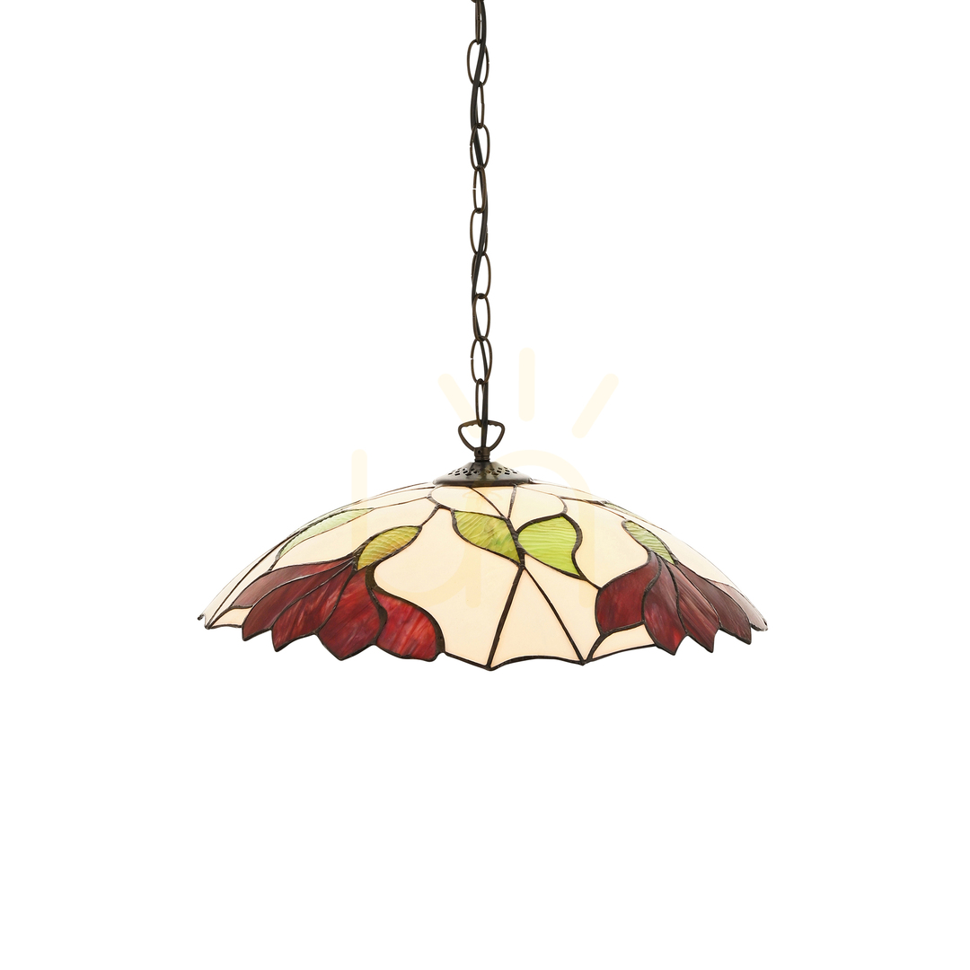 Lustră pendul Interiors Tiffany Botanica multicolor Ø45 cm E27 112246