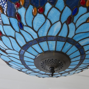 Závesné svietidlo Interiors Dragonfly Tiffany modré 112250 small 7