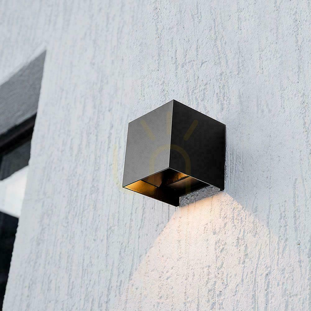 Šou Solárne nástenné svietidlo V-TAC 9 W LED COB, nastaviteľné, čierne štvorcové, 15 × 15 cm, IP65, VT-11109, 3000 K, 860 lm Solárne nástenné svietidlo V-TAC 9 W LED COB, nastaviteľné, čierne štvorcové, 15 × 15 cm, IP65, VT-11109, 3000 K, 860 lm