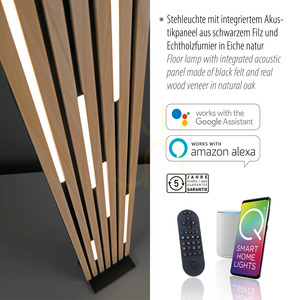 Q-AKUSTIK 822-79 Drevená stojaca lampa s 1 LED 4 Q-AKUSTIK 822-79 Drevená stojaca lampa s 1 LED small 4