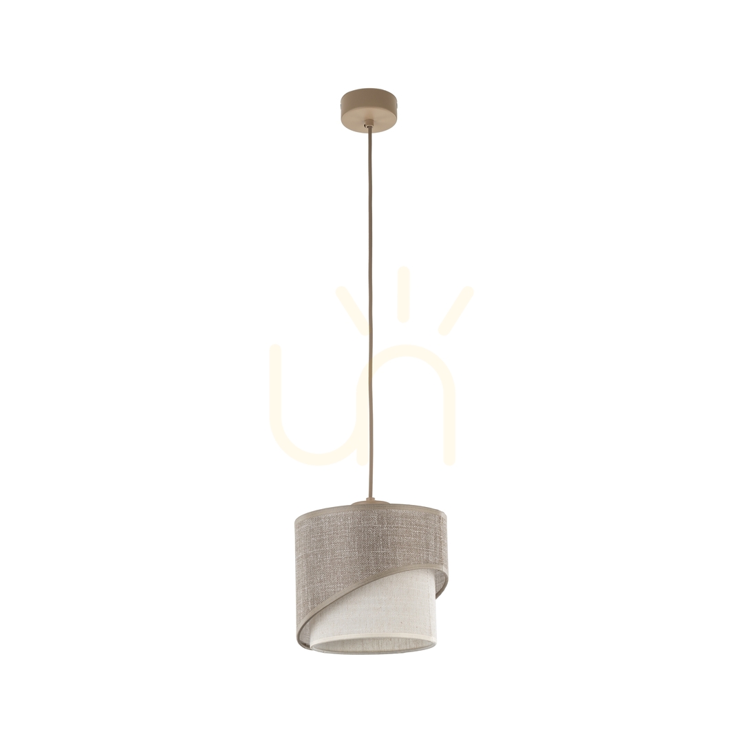 Elbrus Linen Pendant Light 1 Xe27 200