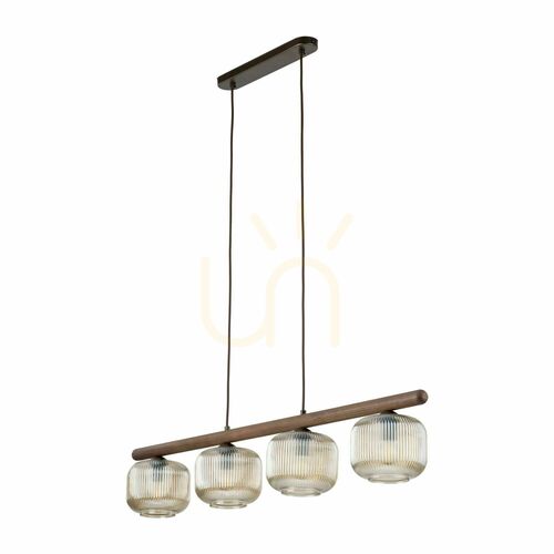 Skontrolujte Závesné svietidlo Salvia Brown, 4 žiarovky Xe14