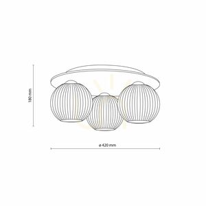Stropné svietidlo Virlo White, 3 žiarovky typu Xe14 small 7