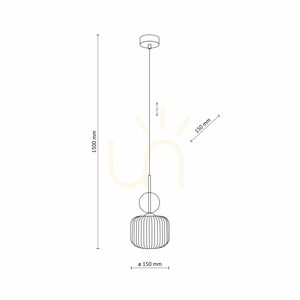 Závesné svietidlo Sophia Cognac 1 Xe14 small 8