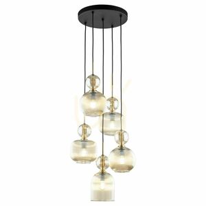 Závesné svietidlo Sophia Cognac, 5 žiaroviek Xe14 small 9
