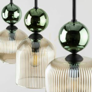 Závesné svietidlo Sophia Green Cognac, 3 x E14 small 4