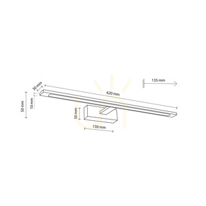 Galéria LED biela 20 W small 8