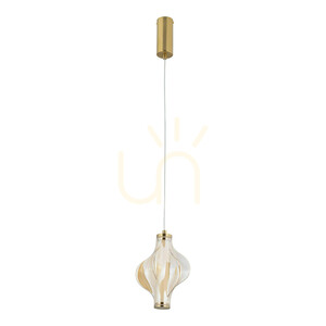 Závesné svietidlo Elva Brass 8 W LED small 0