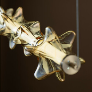 Závesné svietidlo Elva Brass 30 W LED small 5