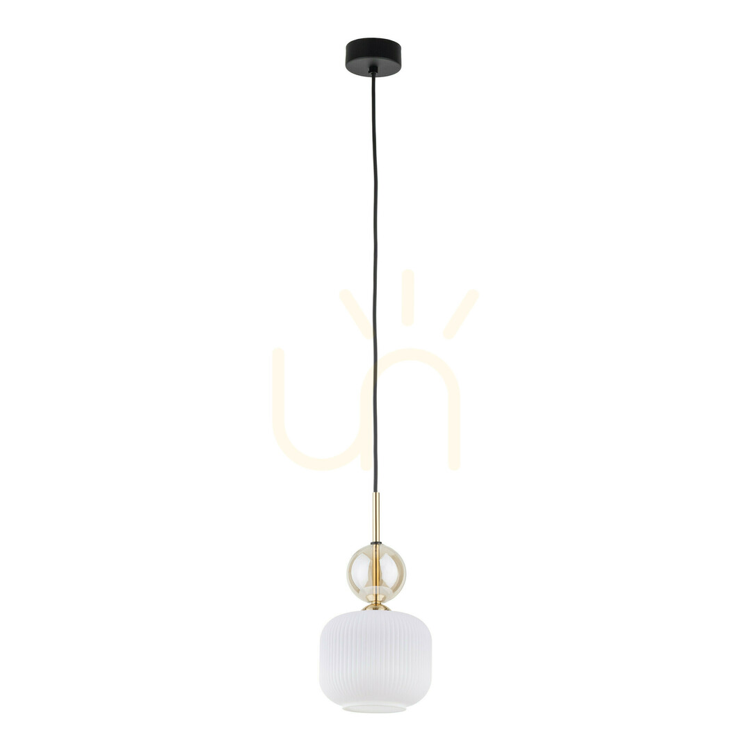 Sophia Cognac White Pendant Light 1 Xe14