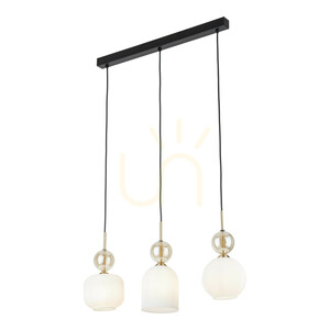 Biele závesné svietidlo Sophia Cognac, 3 x E14 small 6