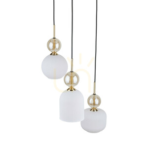 Závesné svietidlo Sophia Cognacwhite, 3 x E14 small 6