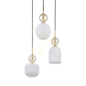 Závesné svietidlo Sophia Cognacwhite, 3 x E14 small 7