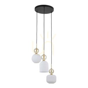 Závesné svietidlo Sophia Cognacwhite, 3 x E14 small 8