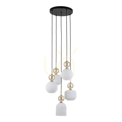 Skontrolujte Závesné svietidlo Sophia Cognac White, 5 ks Xe14