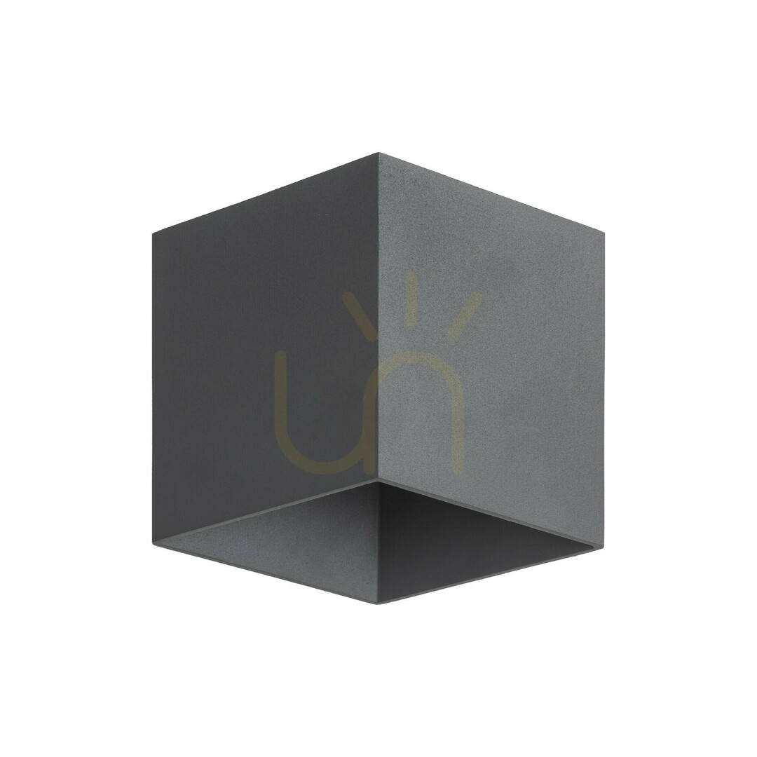 Cube Gray LED Wall Sconce IP 54