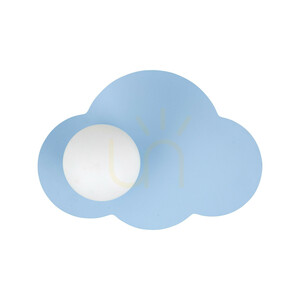 Nové modré nástenné svietidlo Cloud 1 Xg9 small 0