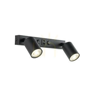 Nástenná svietidlo Nex Black 2 XGU10 / USB small 3