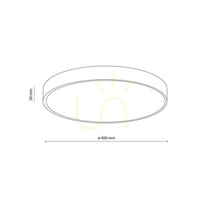 Stropné LED svietidlo Velis Black 30 W, IP54 small 10