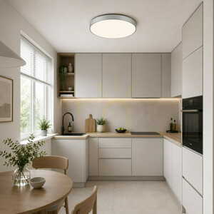 Stropné LED svietidlo Velis Chrome 40 W, IP54 small 1