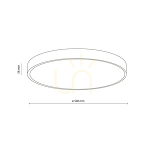 Stropné LED svietidlo Velis Chrome 40 W, IP54 small 9