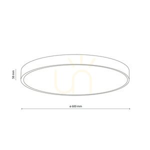 Stropné LED svietidlo Velis Brown 60 W, IP54 small 9